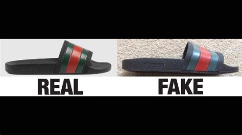 replica gucci logo sandals|how to authenticate Gucci slides.